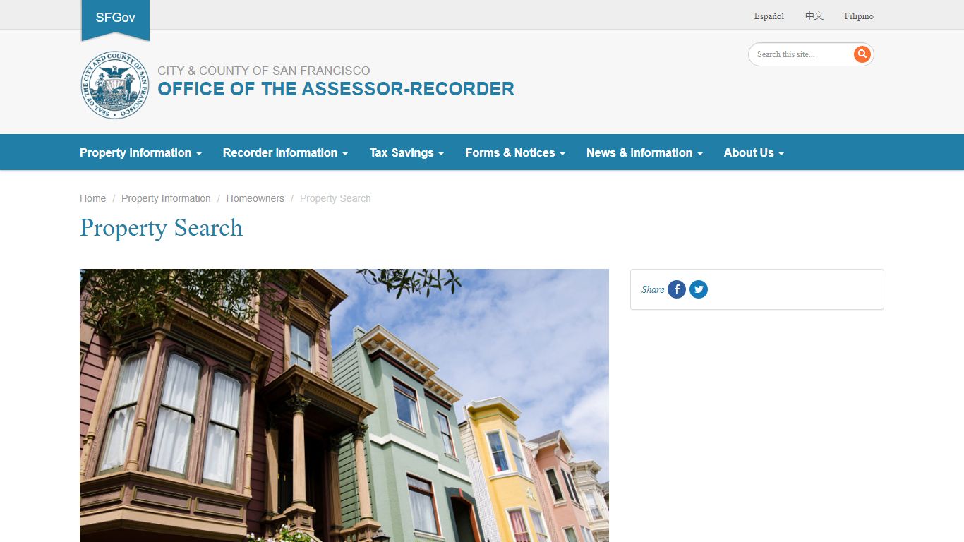 Property Search | CCSF Office of Assessor-Recorder